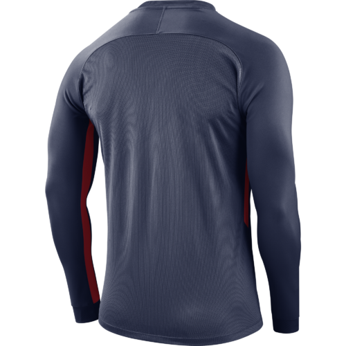 Maillot manches longues navy/rouge Tiempo Premier