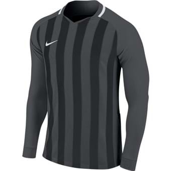 Maillot manches longues enfant noir/gris Striped Division III