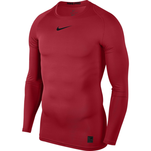 Haut de compression rouge Nike pro