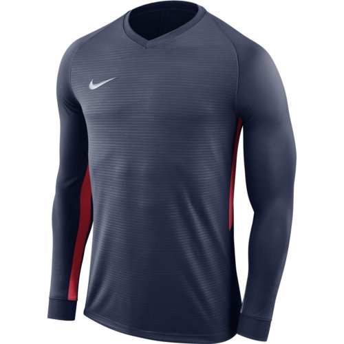 Maillot manches longues navy/rouge Tiempo Premier