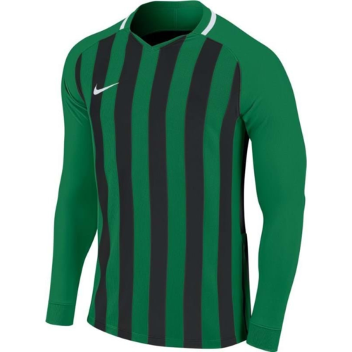 Maillot manches longues enfant vert/noir Striped Division III