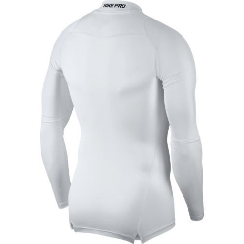 Haut de compression col blanc Nike pro