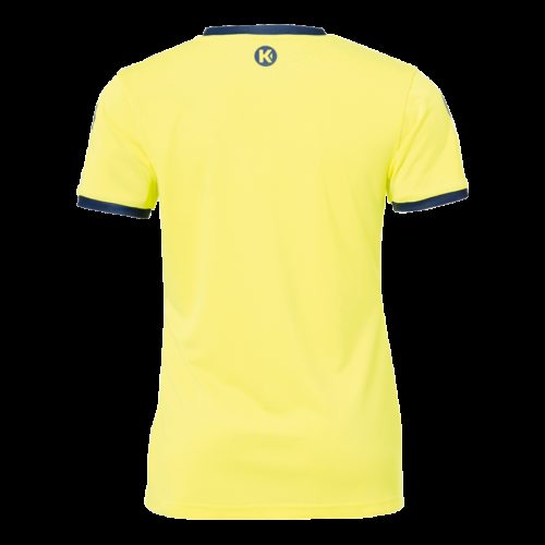 Curve Shirt Women jaune fluo/bleu profond