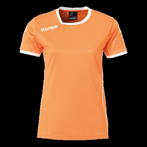 Curve Shirt Women orange clair/blanc