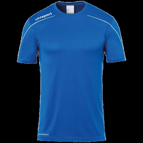 MAILLOT manches courtes azur/blanc