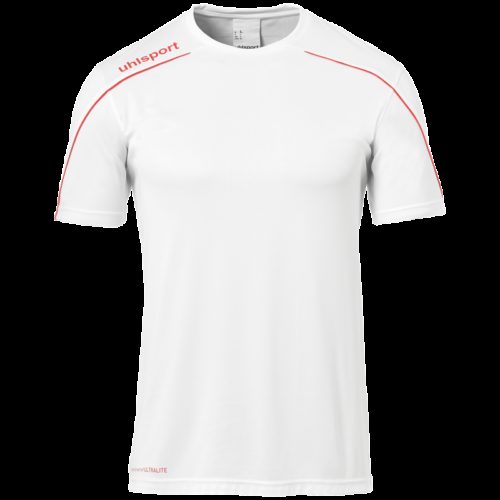 MAILLOT manches courtes blanc/rouge