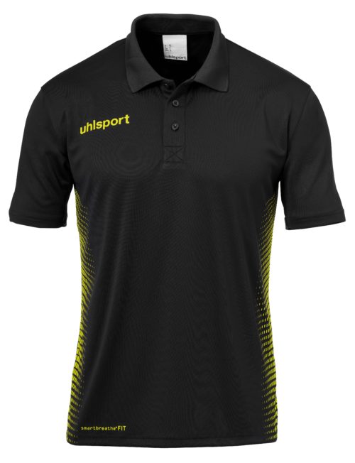SCORE POLO noir/jaune fluo