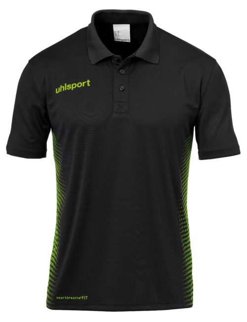 SCORE POLO noir/vert fluo