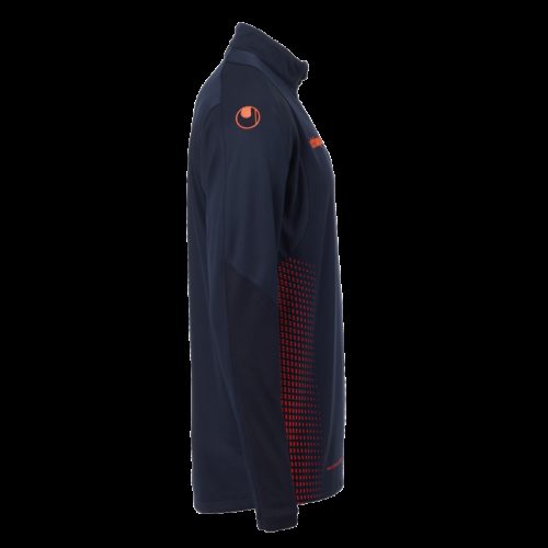 SCORE 1/4 ZIP marine/rouge fluo