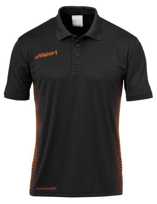 SCORE POLO noir/orange fluo