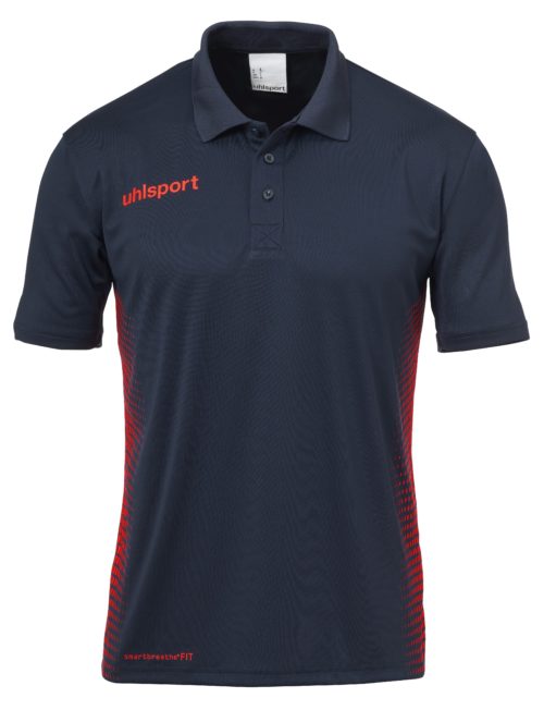 SCORE POLO marine/rouge fluo