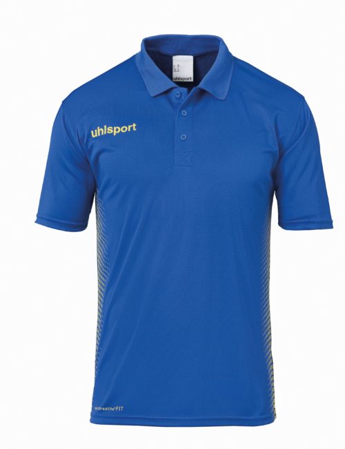 SCORE POLO azur/jaune lime