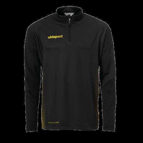 SCORE 1/4 ZIP noir/jaune fluo