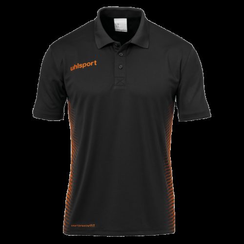 SCORE POLO noir/orange fluo