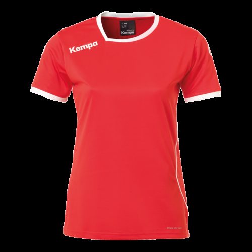 Curve Shirt Women rouge/blanc