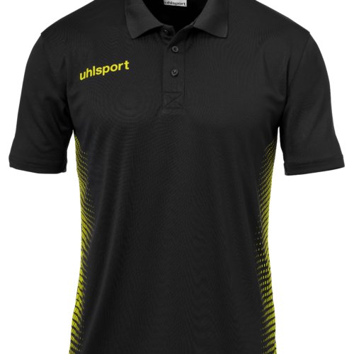 SCORE POLO noir/jaune fluo