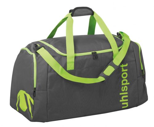 SAC DE SPORT ESSENTIAL 2.0 GRIS/VERT FLUO
