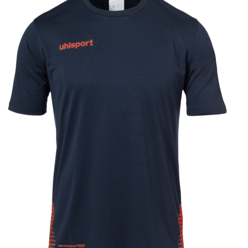 SCORE TRAINING T-SHIRT marine/rouge fluo