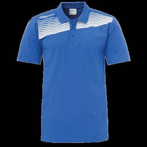 LIGA 2.0 POLO azur/blanc