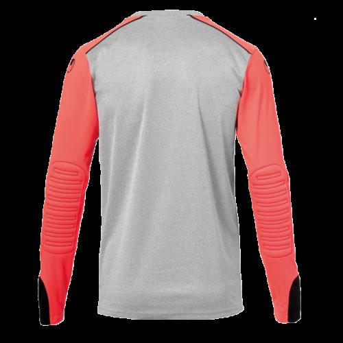 MAILLOT TOWER gris foncé chiné/rouge fluo